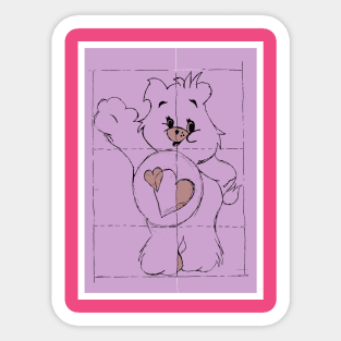 Care Bear Blueprint Sticker